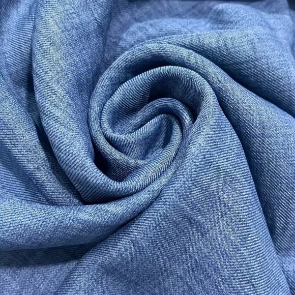 Blue Elegant Women's Fungus Ruffle Dress - Picture 5 of 5